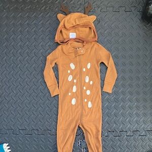 Hanna Andersson Deer Onesie with Hat